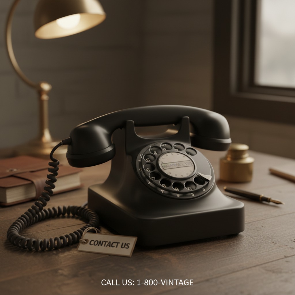 contact us image with a old school phone
